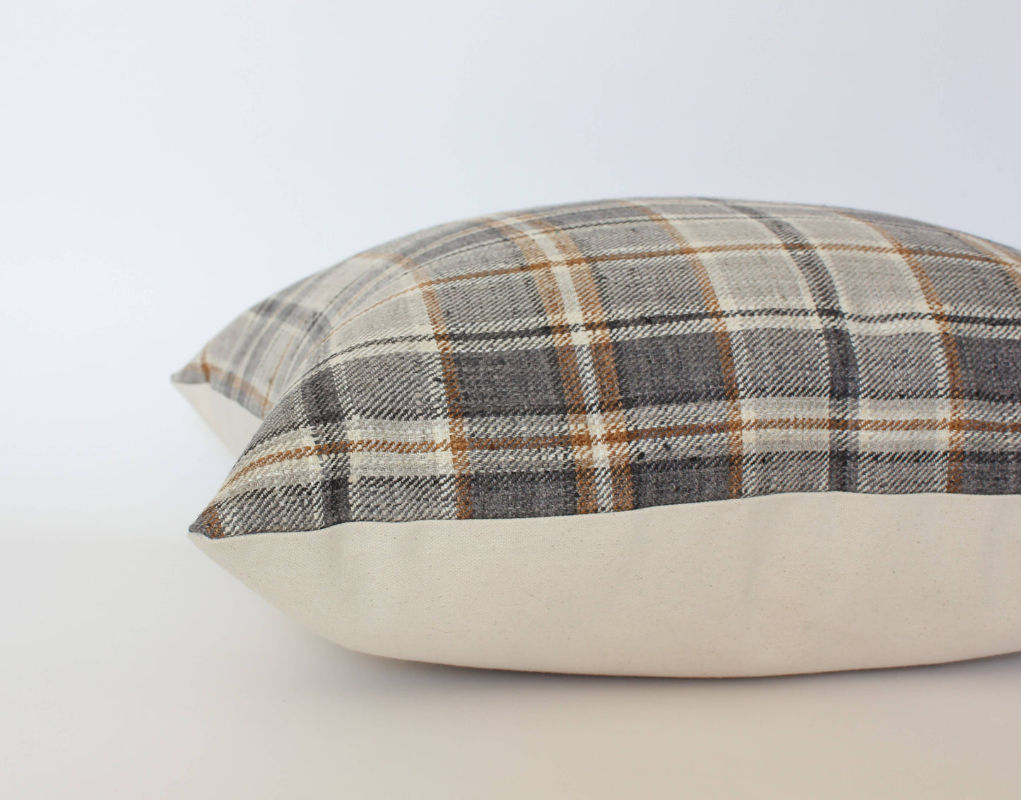 Neutral Plaid Throw Pillow| Selkirk