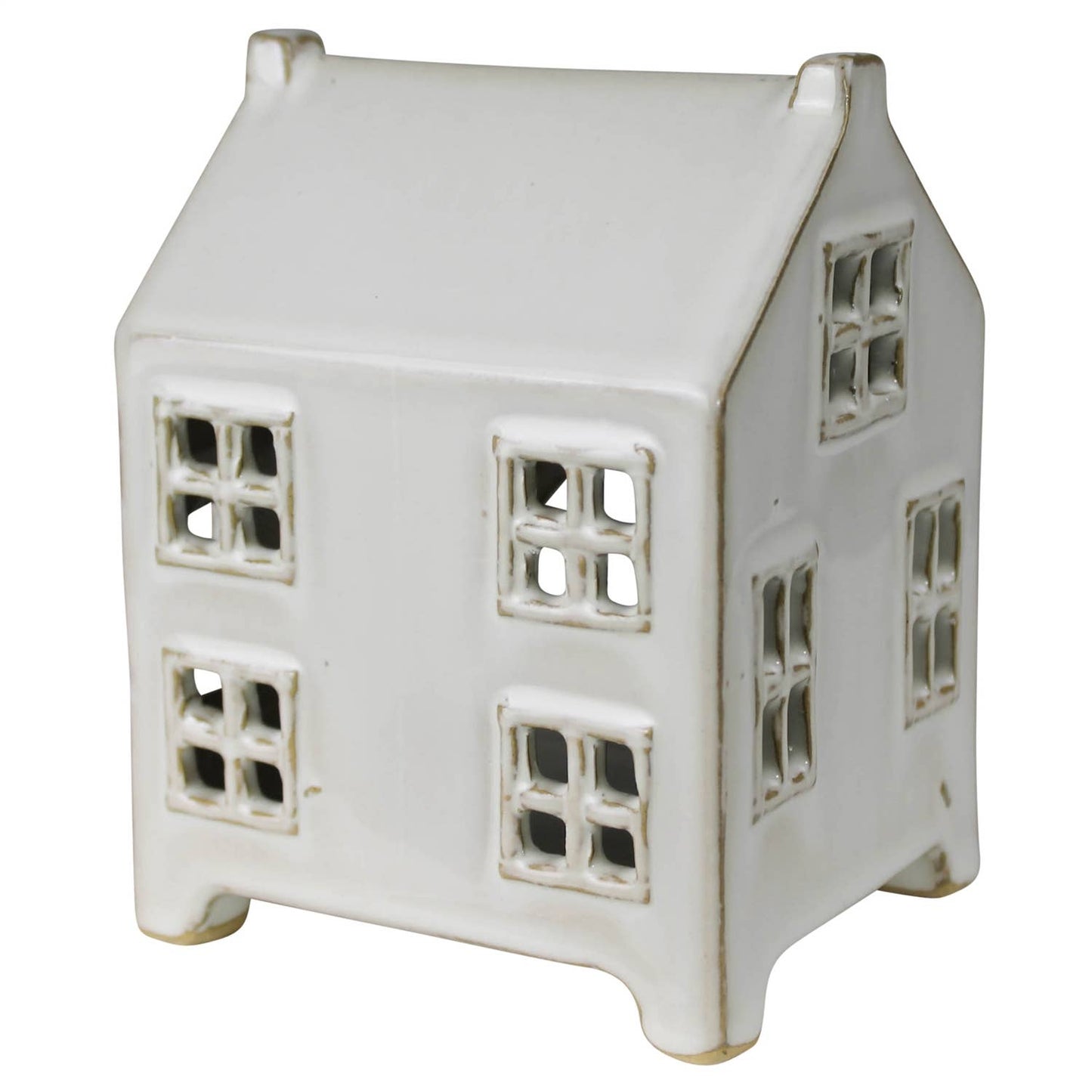 Tealight Cottage, Ceramic - Wide