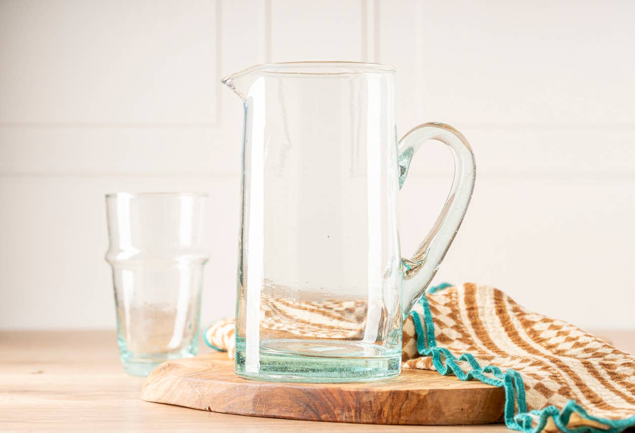 Moroccan Cone Jug - Clear