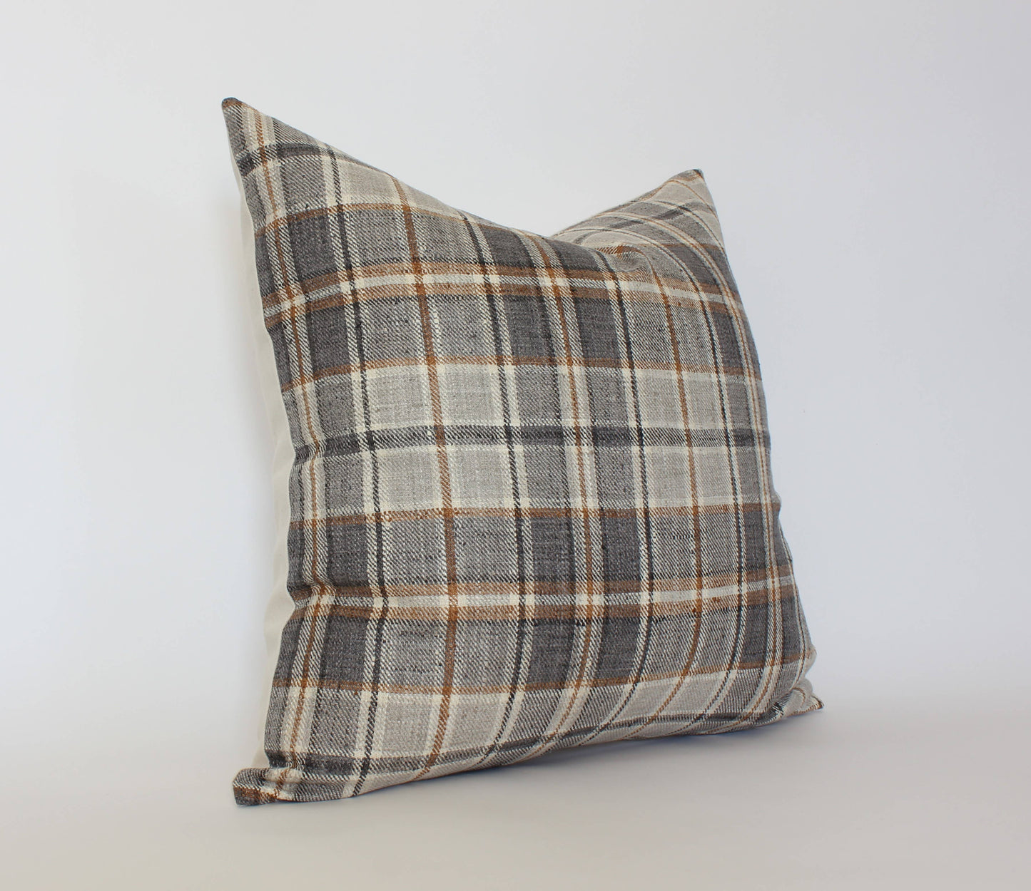 Neutral Plaid Throw Pillow| Selkirk