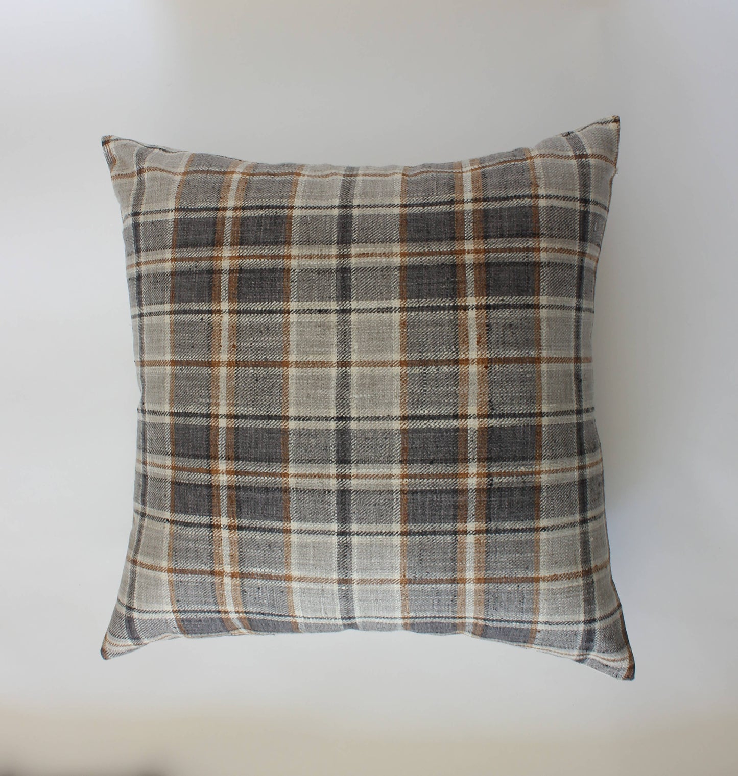 Neutral Plaid Throw Pillow| Selkirk