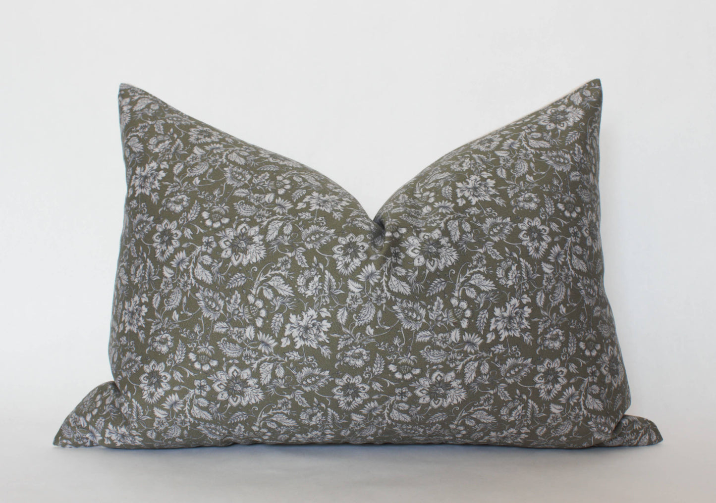 Olive Floral Throw Pillow | Macpherson