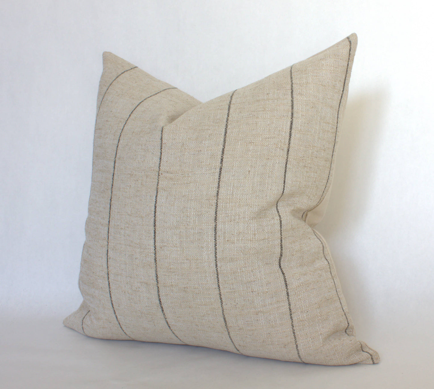 Neutral Striped Throw Pillow | Cartier