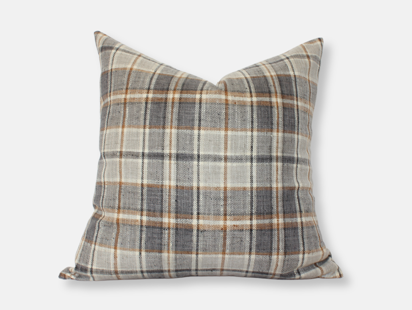 Neutral Plaid Throw Pillow| Selkirk