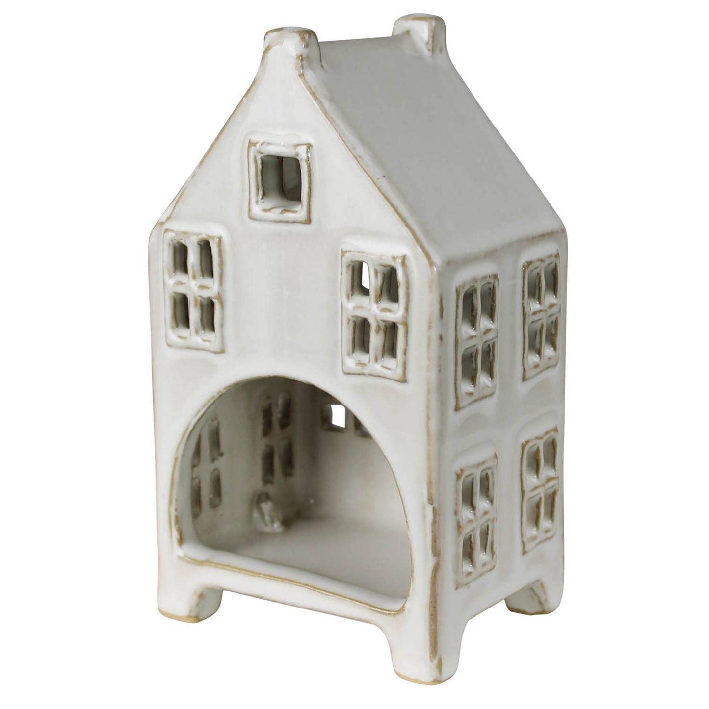 Tealight Cottage, Ceramic - Tall