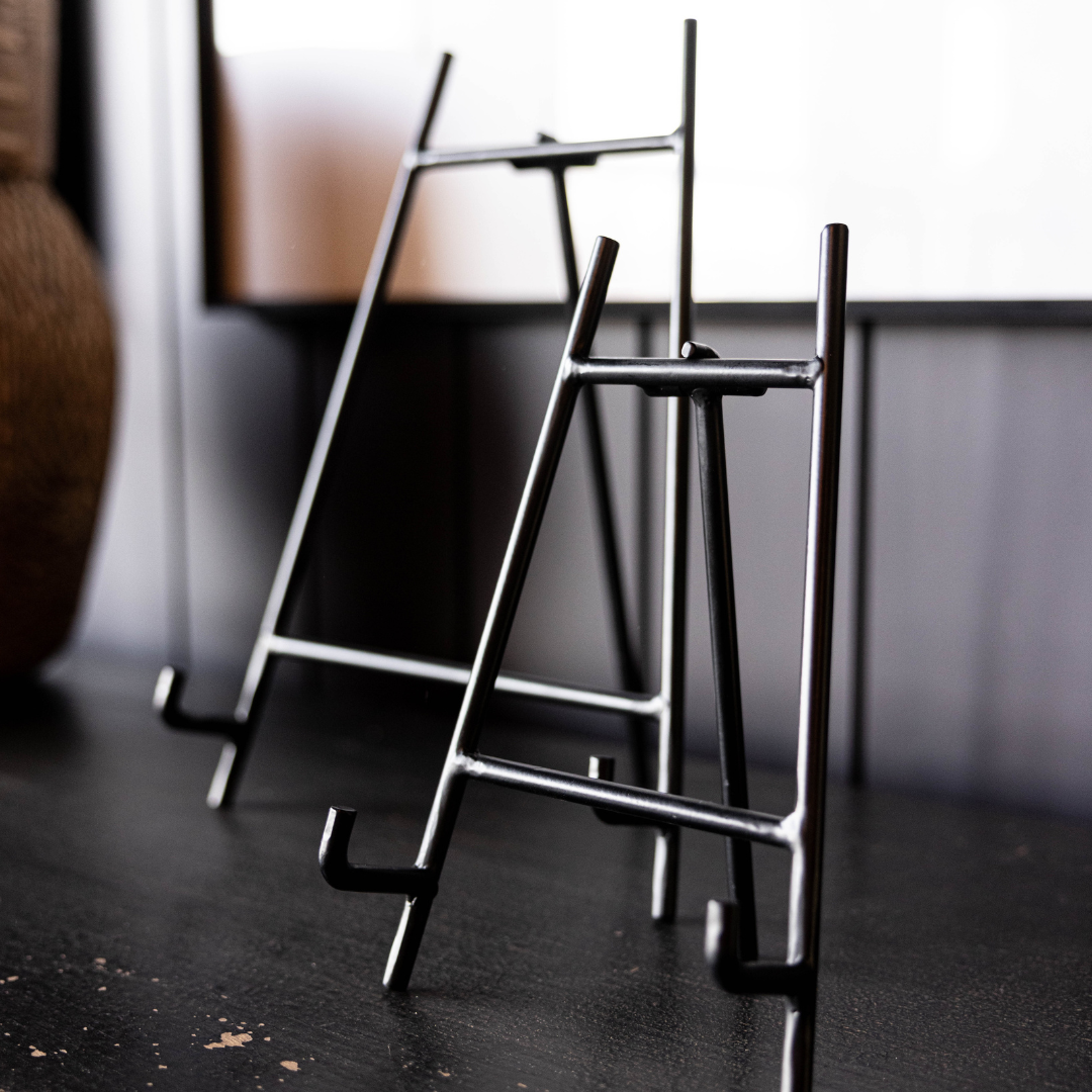 Art Photo Easel Black Iron Stand