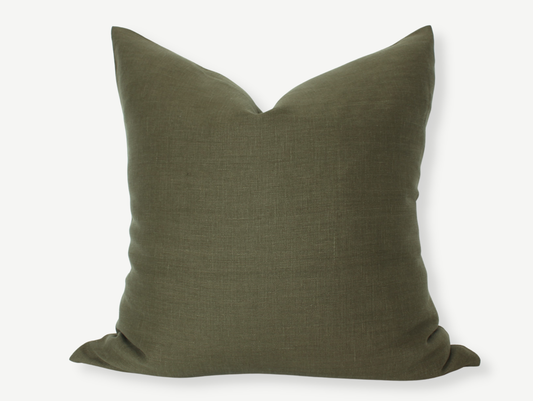 Olive Pillow Cover, Olive Green Pillow | Revelstoke