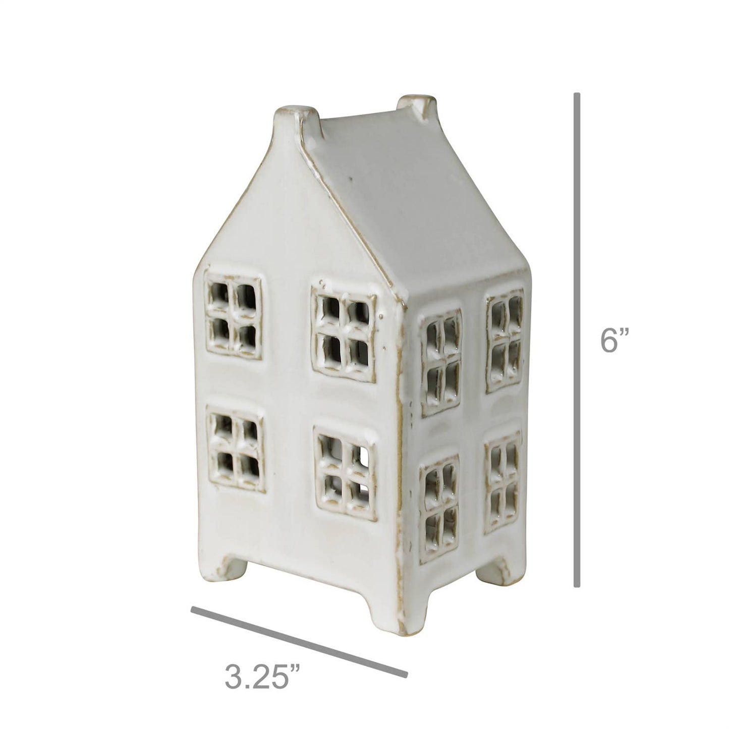 Tealight Cottage, Ceramic - Tall