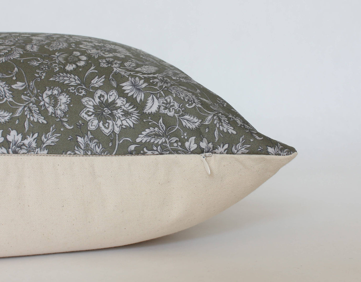 Olive Floral Throw Pillow | Macpherson