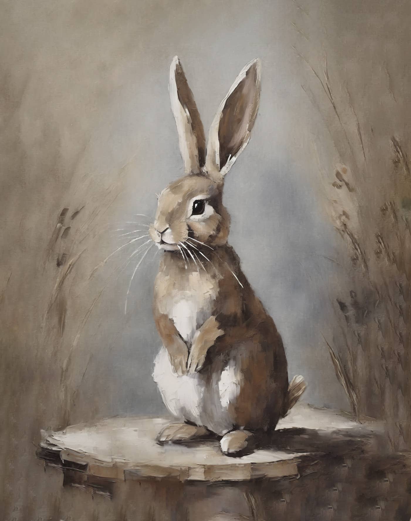 Rabbit Vintage Art Print | Easter