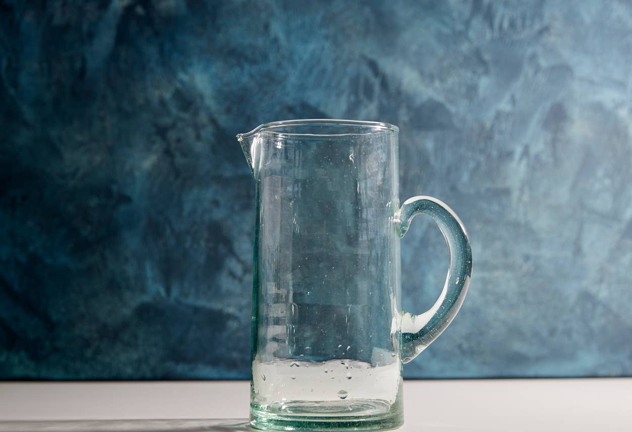 Moroccan Cone Jug - Clear