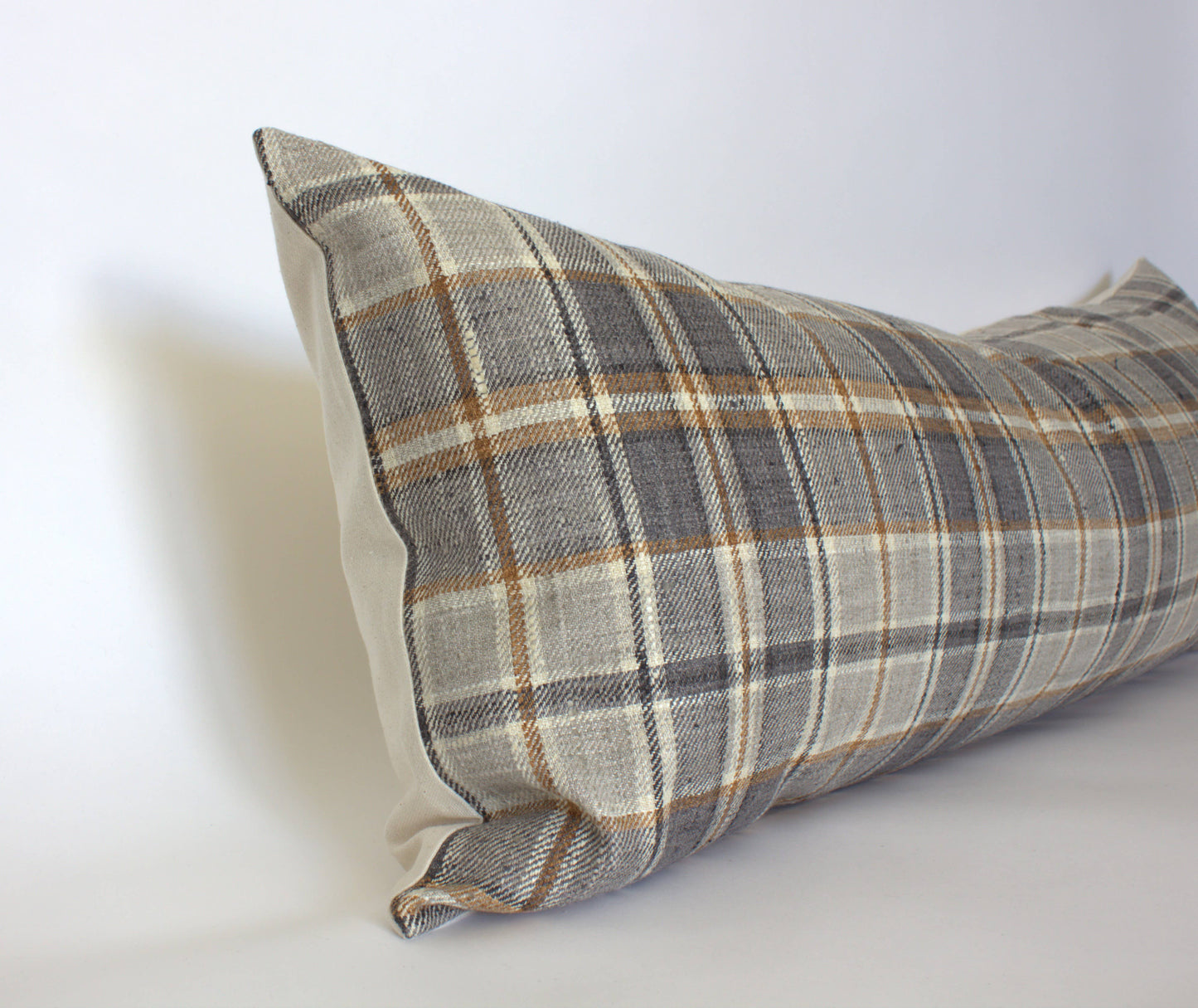 Neutral Plaid Throw Pillow| Selkirk