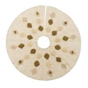 Pom Pom Embroidered Tree Skirt